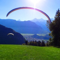 Paragliding In Interlaken, Switzerland